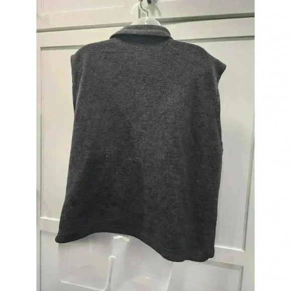 Columbia Fleece Vest Mens Large Gray Full Zip Cathedral Peaks Camping Hiking - Picture 3 of 6